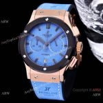 Replacement Hublot Classic Fusion Chronograph Men Azzurro-blue Replica Hublot Watches 45mm